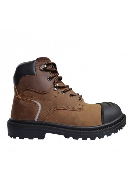 Composite toe work boots with puncture resistant plate "Endura" model
