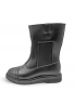 Military boot with anti-perforation plate, high-shaft bell-shaped